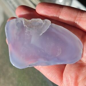Blue Chalcedony Flat Stone
